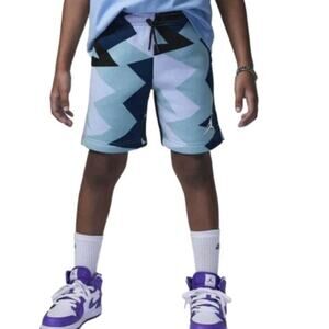 Jordan Kids MJ Flight MVP Printed Shorts Toddler Boys 4T Blue Cotton Royal Tint